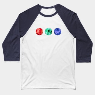 Three worlds RGB Baseball T-Shirt